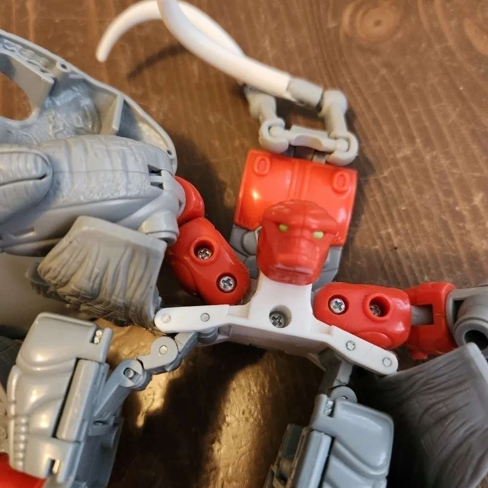 Vtg 1996 Transformers Beast Wars Ironhide Santon Action Figure Hasbro